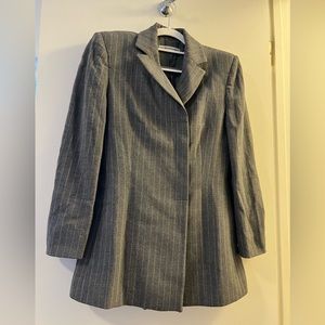 Vintage 1970’s Emporio Armani Norma Della Legge Pinstripe Wool Blazer Jacket
